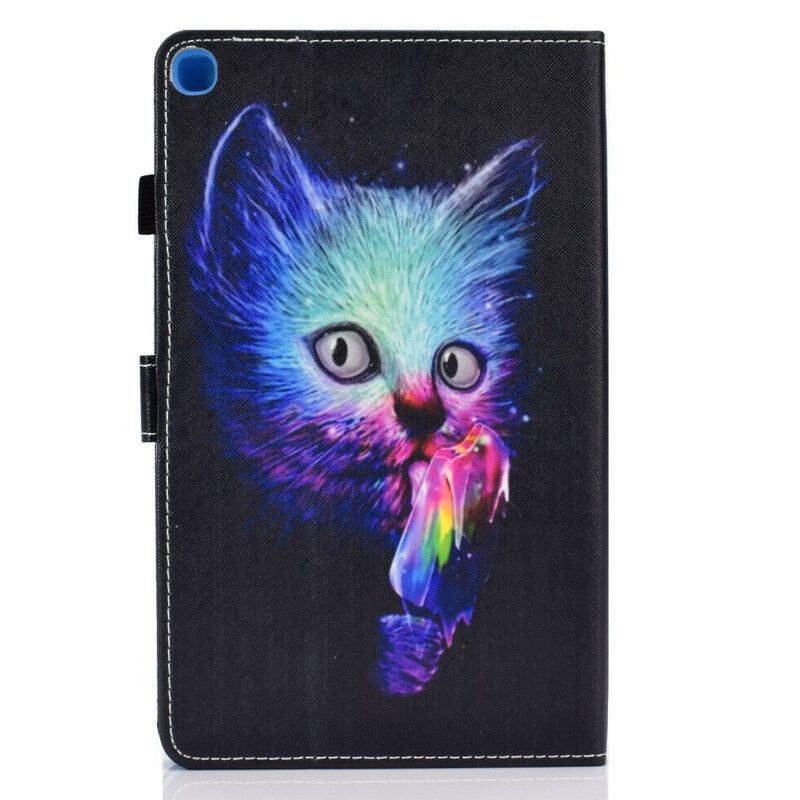 Läderfodral För Samsung Galaxy Tab A 10.1 (2019) Psycho Cat