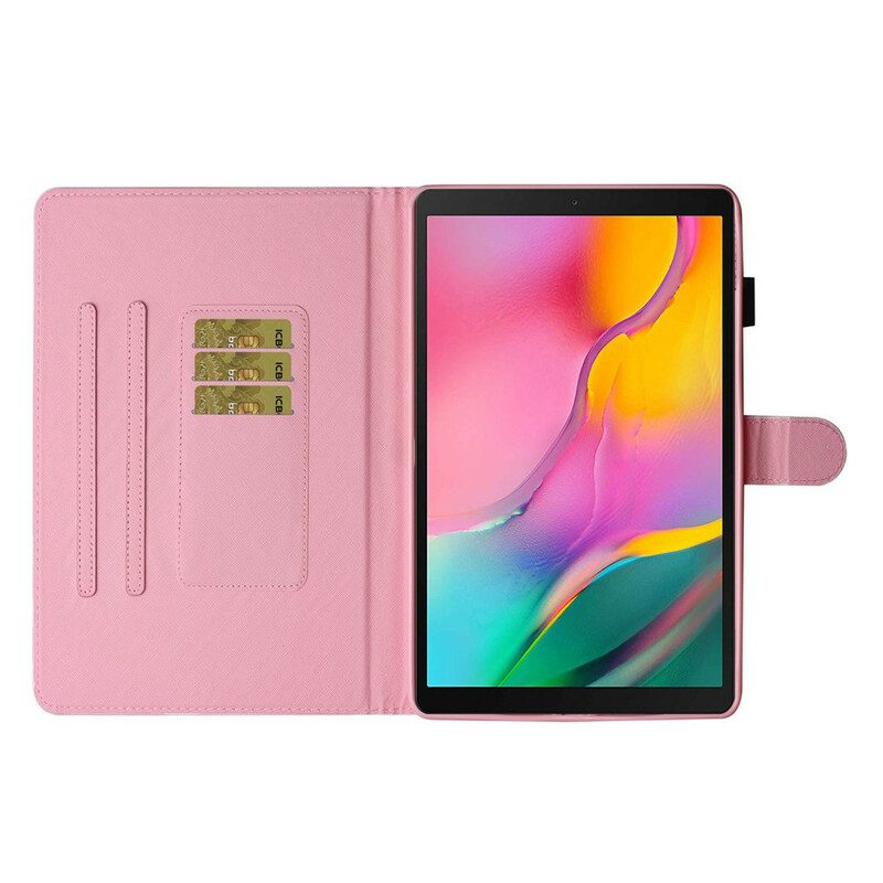 Läderfodral För Samsung Galaxy Tab A 8" (2019) Elefant Förälskad