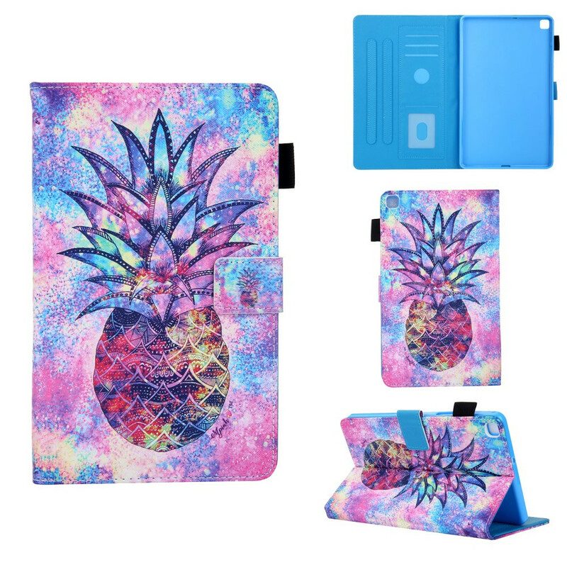 Läderfodral För Samsung Galaxy Tab A 8" (2019) Flerfärgad Ananas