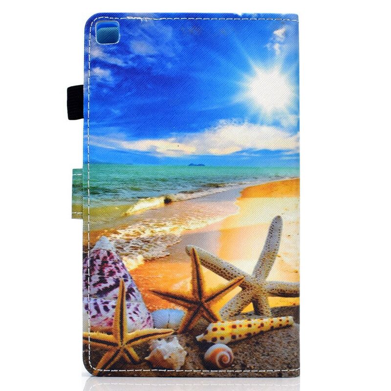 Läderfodral För Samsung Galaxy Tab A7 Lite Fun Beach