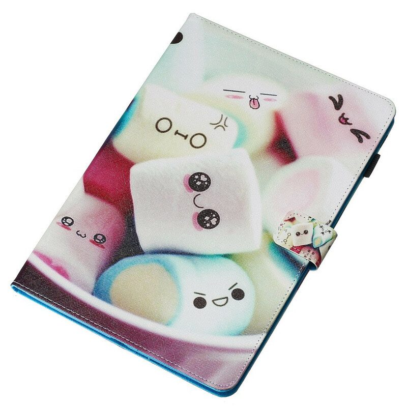 Läderfodral För Samsung Galaxy Tab S6 Roliga Marshmallows