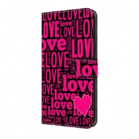 Läderfodral Samsung Galaxy A17 4g / 5g Telefonfodral Kärlek