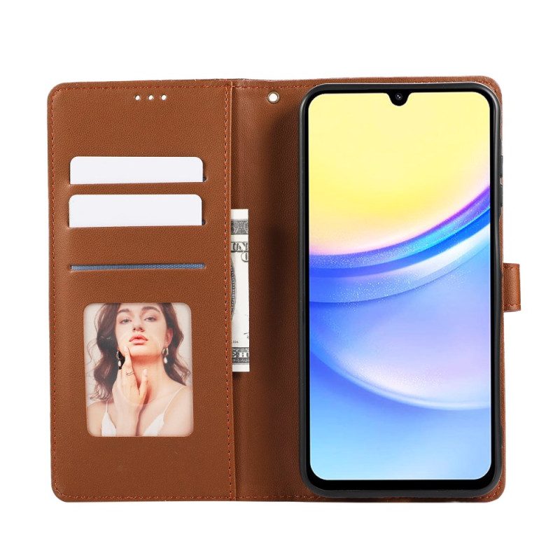Läderfodral Samsung Galaxy A17 4g / 5g Telefonfodral Kant