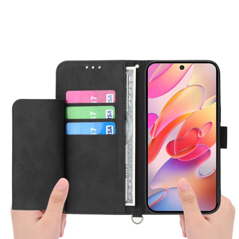 Läderfodral Samsung Galaxy A17 4g / 5g Telefonfodral Plånbok Med Spets Och Mockaeffekt