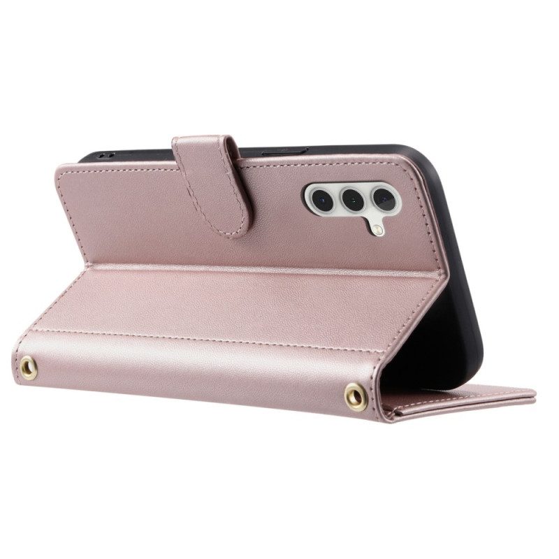 Läderfodral Samsung Galaxy A17 4g / 5g Telefonfodral Quiltad Stil