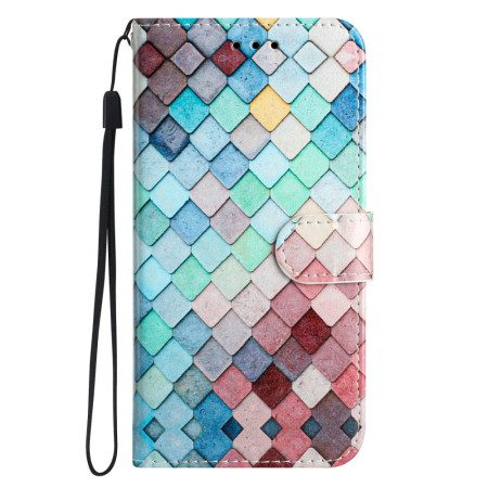 Läderfodral Samsung Galaxy A17 4g / 5g Telefonfodral Rutmönster