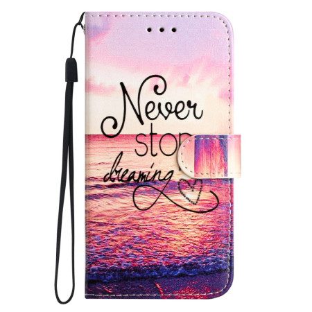 Läderfodral Samsung Galaxy A17 4g / 5g Telefonfodral Sluta Aldrig Drömma