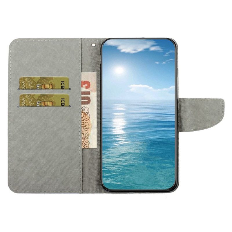 Läderfodral Samsung Galaxy A17 4g / 5g Telefonfodral Tre Katter