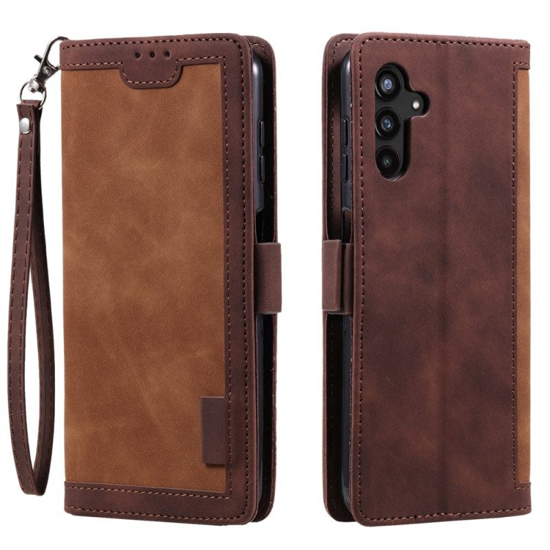 Läderfodral Samsung Galaxy A17 4g / 5g Telefonfodral Vintage Rfid-plånbok