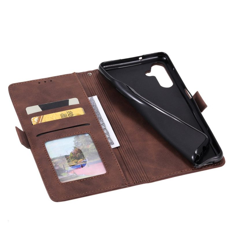 Läderfodral Samsung Galaxy A17 4g / 5g Telefonfodral Vintage Rfid-plånbok