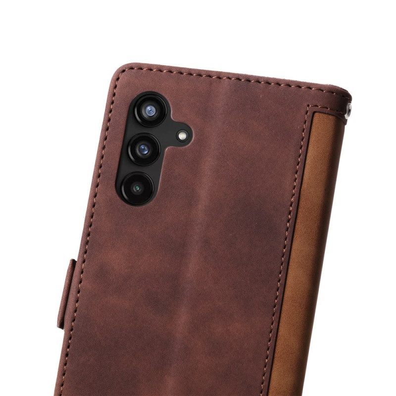 Läderfodral Samsung Galaxy A17 4g / 5g Telefonfodral Vintage Rfid-plånbok
