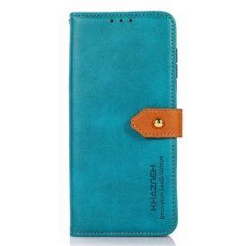 Läderfodral Samsung Galaxy S25 5g Edge Telefonfodral Khazneh Guldspänne