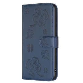 Läderfodral Samsung Galaxy S25 5g Edge Telefonfodral Klövermönster