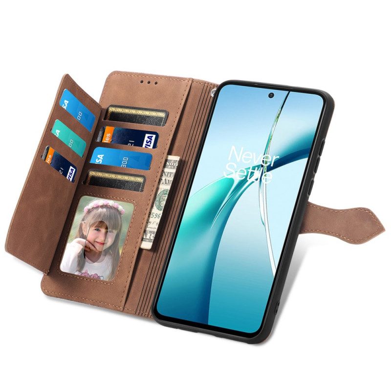 Läderfodral Samsung Galaxy S25 5g Edge Telefonfodral Plånbok Med Blommönster Och Dragkedja