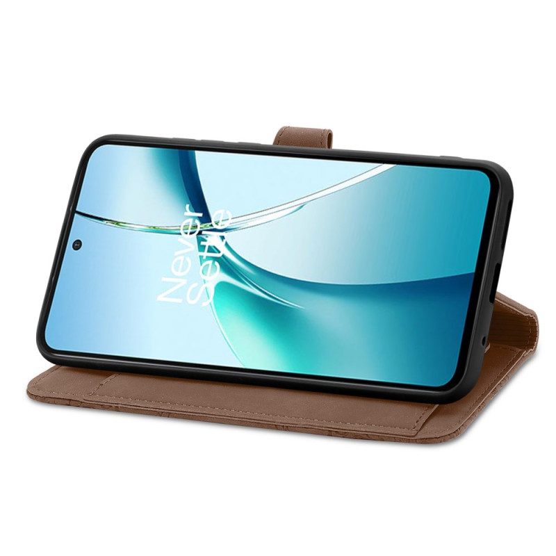 Läderfodral Samsung Galaxy S25 5g Edge Telefonfodral Plånbok Med Blommönster Och Dragkedja