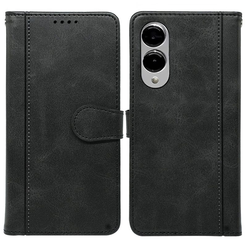 Läderfodral Samsung Galaxy S25 5g Edge Telefonfodral Premium Vintage
