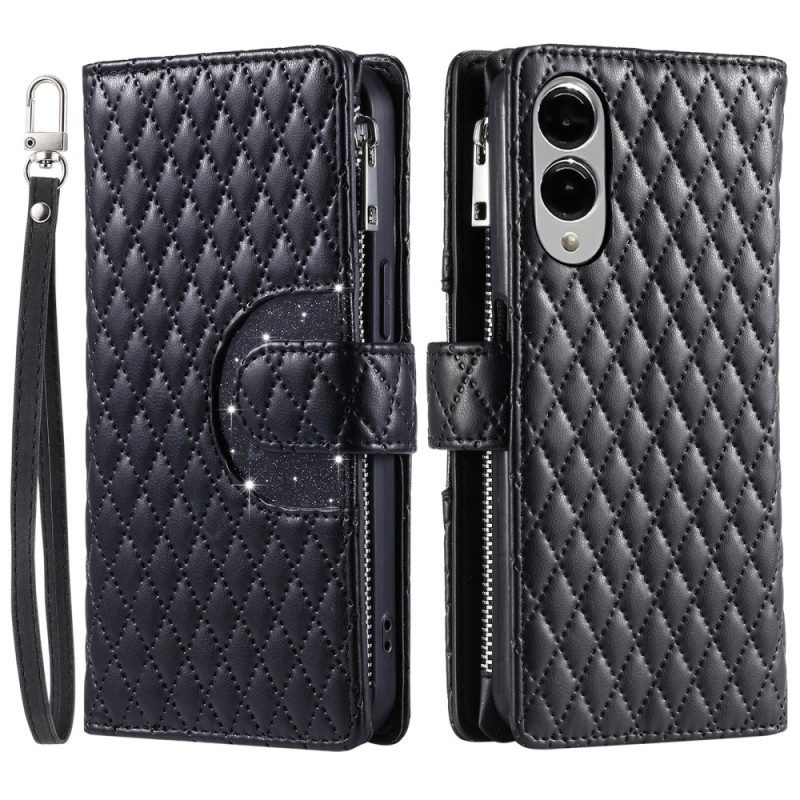 Läderfodral Samsung Galaxy S25 5g Edge Telefonfodral Quiltad Plånbok
