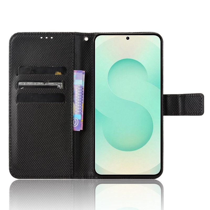 Läderfodral Samsung Galaxy S25 5g Edge Telefonfodral Remprickar