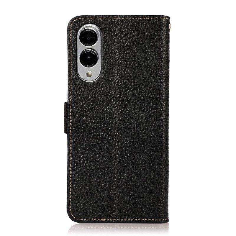 Läderfodral Samsung Galaxy S25 5g Edge Telefonfodral Rfid-skydd Khazneh