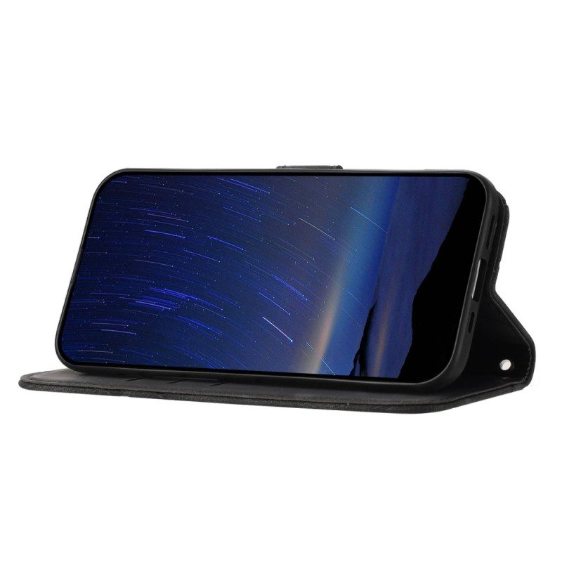 Läderfodral Samsung Galaxy S25 5g Edge Telefonfodral Tryckt Linjerem
