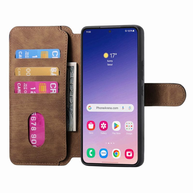 Läderfodral Samsung Galaxy S25 5g Telefonfodral Avtagbart Magnetiskt Fodral