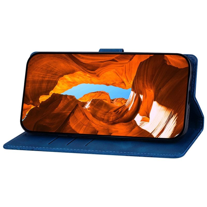Läderfodral Samsung Galaxy S25 5g Telefonfodral Blommigt Spetsmönster