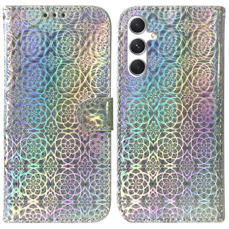Läderfodral Samsung Galaxy S25 5g Telefonfodral Discostil