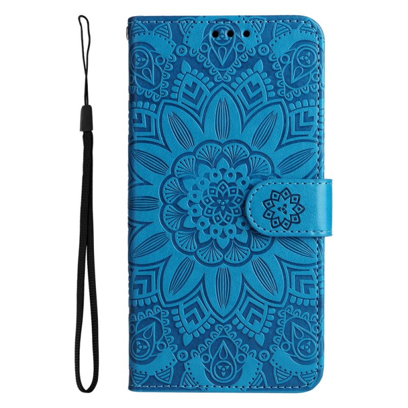 Läderfodral Samsung Galaxy S25 5g Telefonfodral Mandala-rem