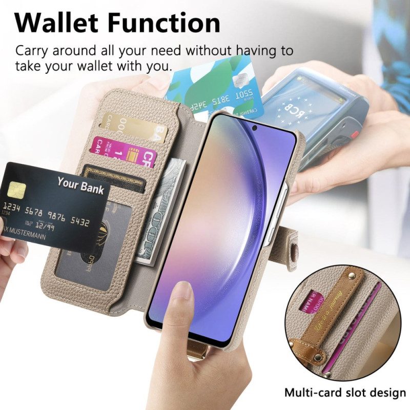 Läderfodral Samsung Galaxy S25 5g Telefonfodral Rfid-blockering I Konstläder