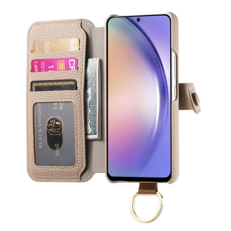 Läderfodral Samsung Galaxy S25 5g Telefonfodral Rfid-blockering I Konstläder