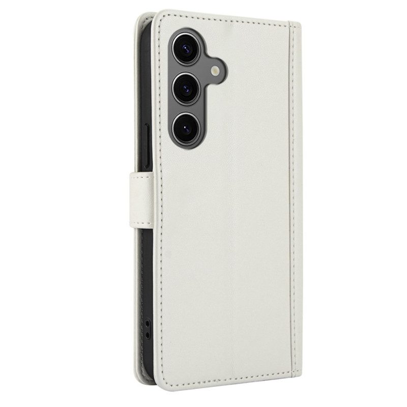 Läderfodral Samsung Galaxy S25 5g Telefonfodral Snodd