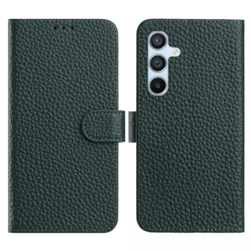Läderfodral Samsung Galaxy S25 Fe Telefonfodral Äkta Läder