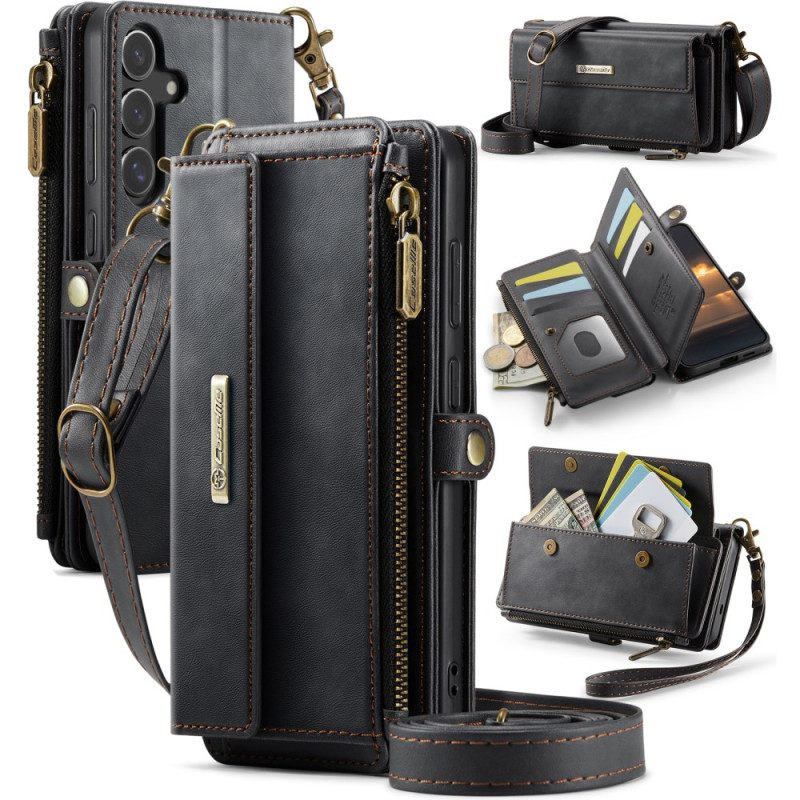 Läderfodral Samsung Galaxy S25 Fe Telefonfodral Caseme-plånbok