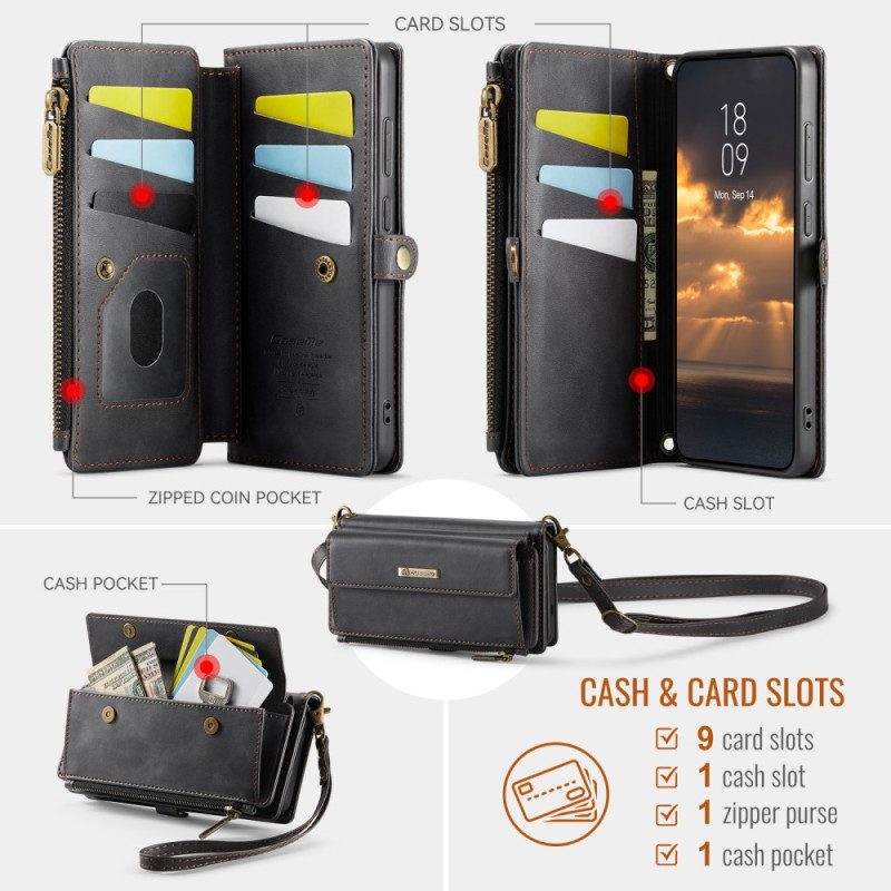 Läderfodral Samsung Galaxy S25 Fe Telefonfodral Caseme-plånbok