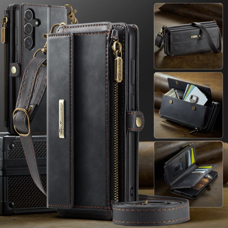 Läderfodral Samsung Galaxy S25 Fe Telefonfodral Caseme-plånbok