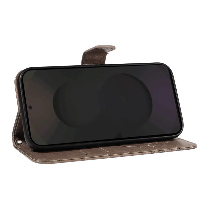 Läderfodral Samsung Galaxy S25 Fe Telefonfodral Grafisk Fjäril