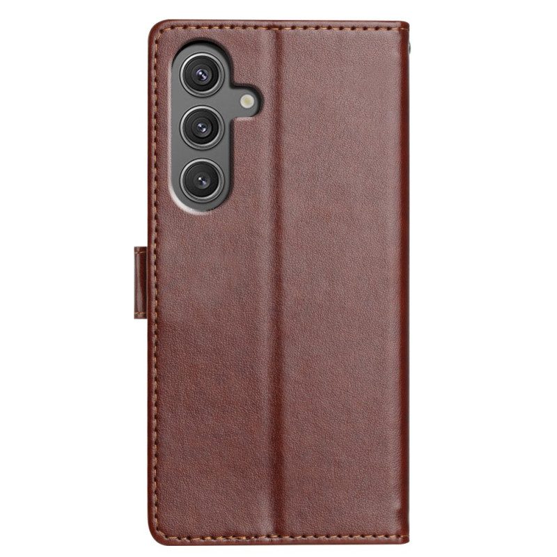 Läderfodral Samsung Galaxy S25 Fe Telefonfodral Konstläder
