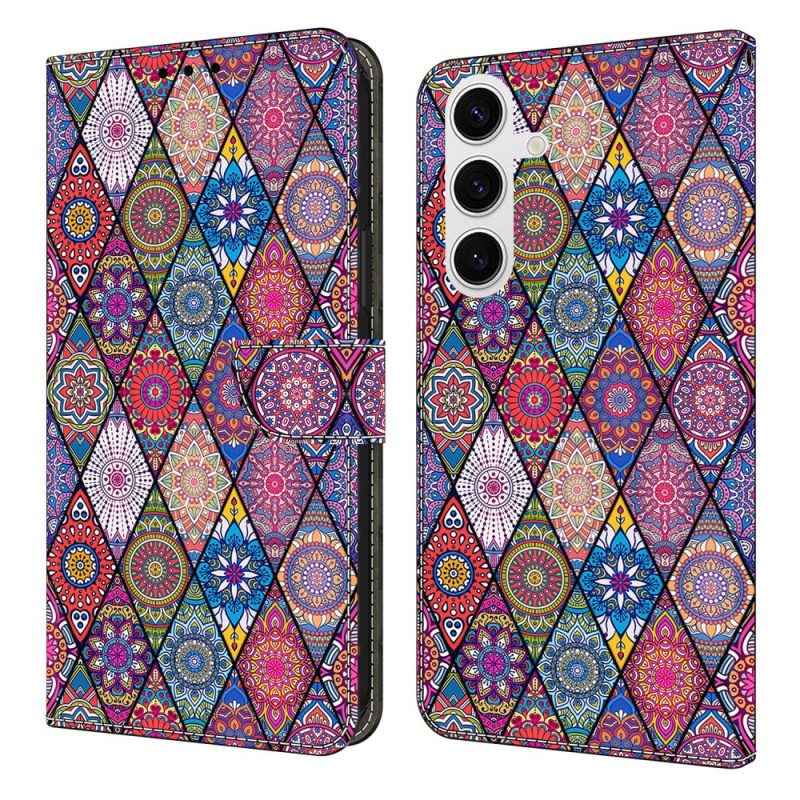 Läderfodral Samsung Galaxy S25 Fe Telefonfodral Lapptäcke