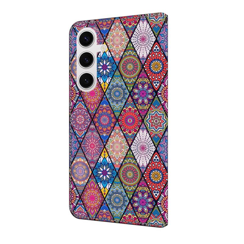 Läderfodral Samsung Galaxy S25 Fe Telefonfodral Lapptäcke