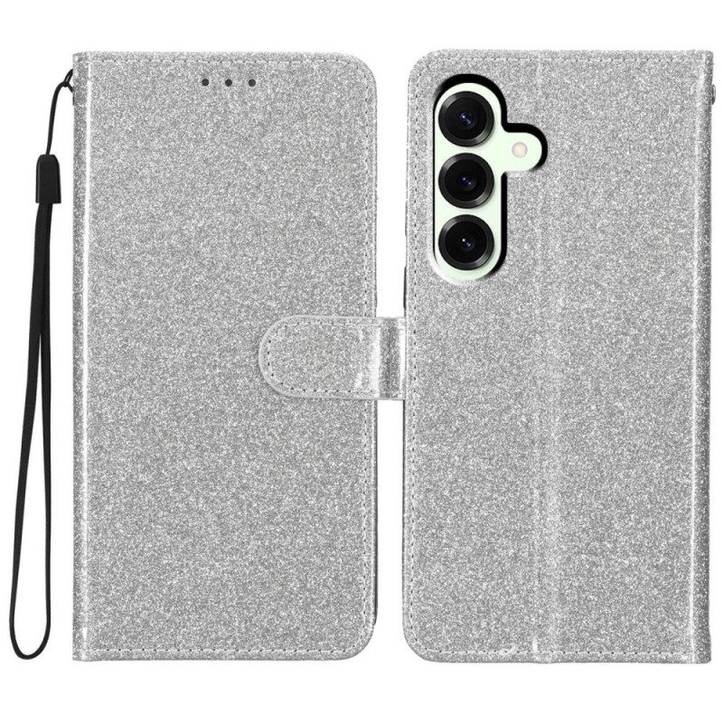 Läderfodral Samsung Galaxy S25 Fe Telefonfodral Paljetter