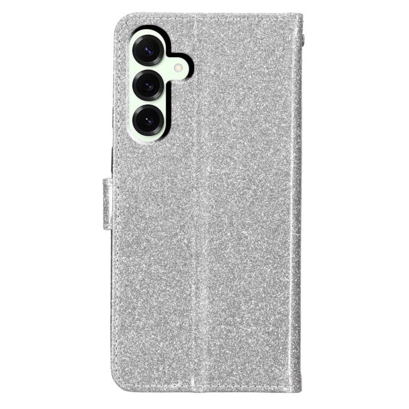 Läderfodral Samsung Galaxy S25 Fe Telefonfodral Paljetter