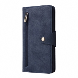 Läderfodral Samsung Galaxy S25 Fe Telefonfodral Plånbok Med Dragkedja