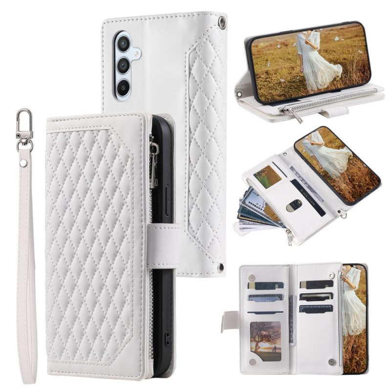 Läderfodral Samsung Galaxy S25 Fe Telefonfodral Quiltad