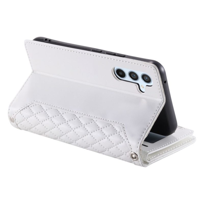 Läderfodral Samsung Galaxy S25 Fe Telefonfodral Quiltad