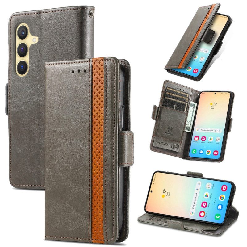 Läderfodral Samsung Galaxy S25 Plus 5g Telefonfodral Caseneo Rfid-plånbok