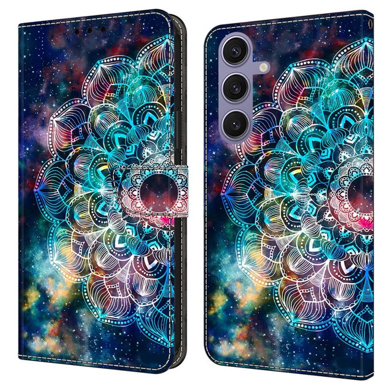 Läderfodral Samsung Galaxy S25 Plus 5g Telefonfodral Gyroskopiskt Mönster