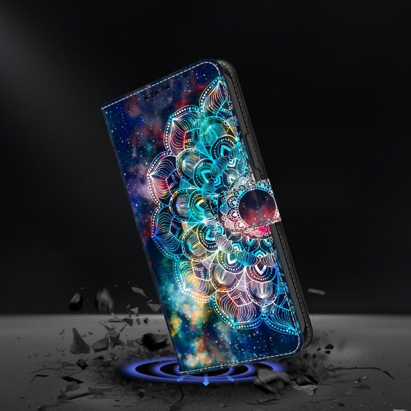 Läderfodral Samsung Galaxy S25 Plus 5g Telefonfodral Gyroskopiskt Mönster