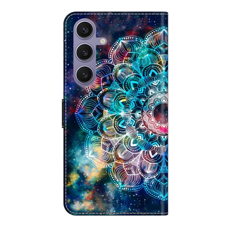 Läderfodral Samsung Galaxy S25 Plus 5g Telefonfodral Gyroskopiskt Mönster
