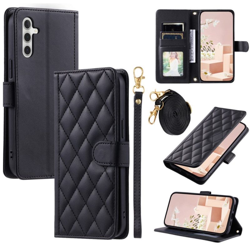 Läderfodral Samsung Galaxy S25 Plus 5g Telefonfodral Premium Quiltad