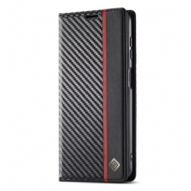 Läderfodral Samsung Galaxy S25 Plus 5g Telefonfodral Röd Linje Lc.imeeke